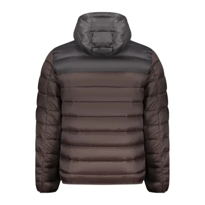 Brown Polyamide Men Jacket