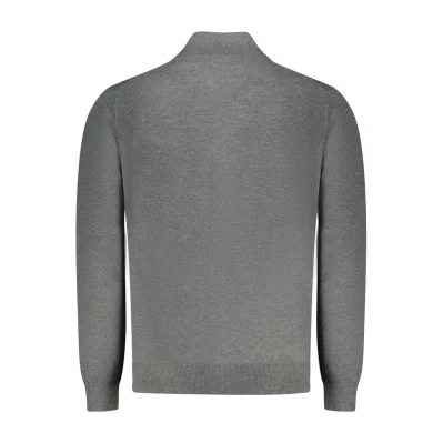 Gray Polyester Men Sweater