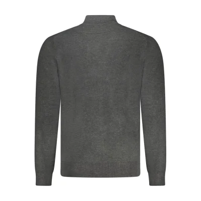 Gray Polyester Men Sweater