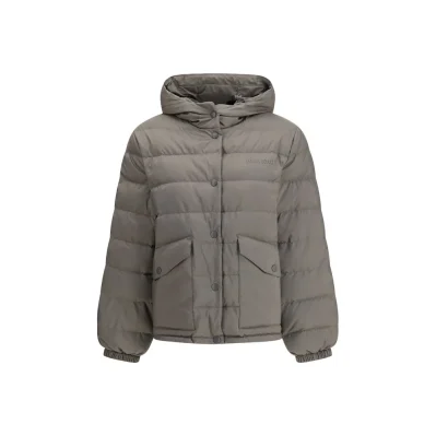 Gray Recycled Polyester Coat
