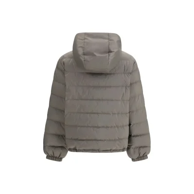 Gray Recycled Polyester Coat
