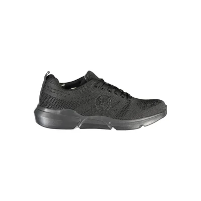 Black Polyester Sneaker