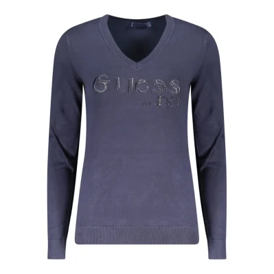 Blu Viscose Women Sweater