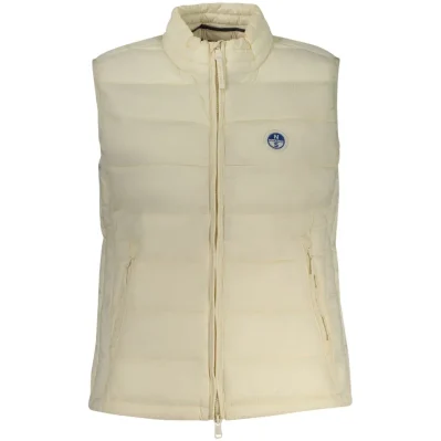 White Polyester Women's Vest
