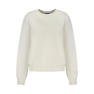 Bianco Cotton Women Sweatshirt