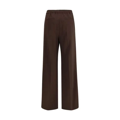 Gray Polyester Casual Pants