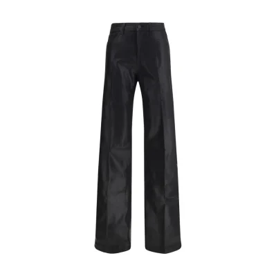 Black Cotton High-Waisted Jean