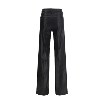 Black Cotton High-Waisted Jean