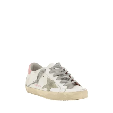White Calf Leather Bos Taurus Low Top Sneakers