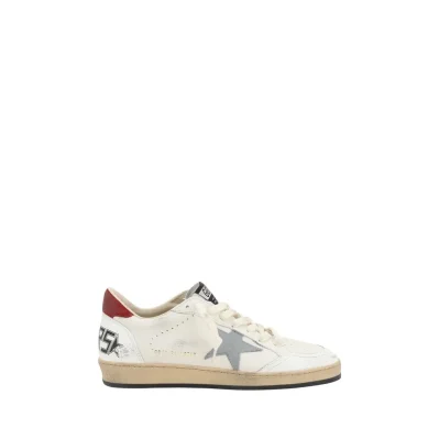 Cream Goatskin Low Top Sneakers