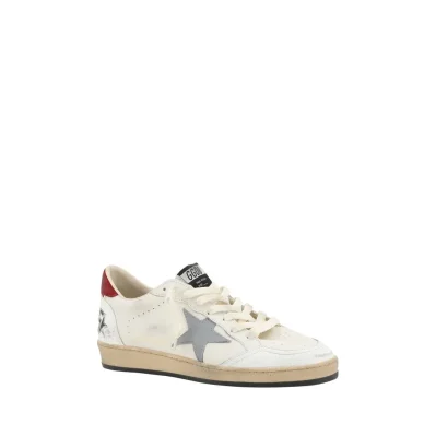 Cream Goatskin Low Top Sneakers