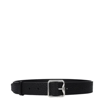 Black Leather Regular Belt