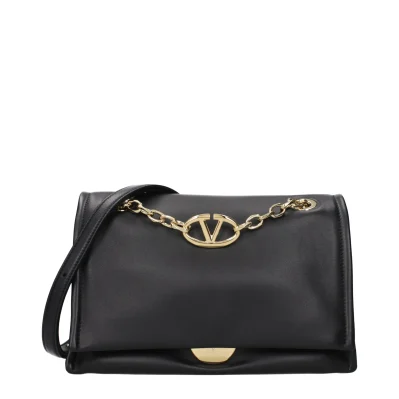 Black Leather Crossbody Bag