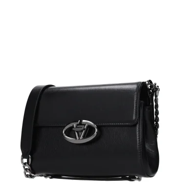 Black Leather Crossbody Bag