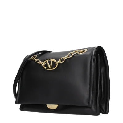 Black Leather Crossbody Bag