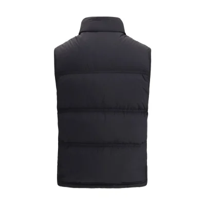 Black Polyamide Sleveless Jacket