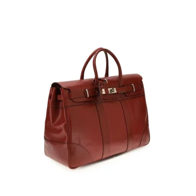 Bordeaux Calf Leather Bos Taurus Shoulder Bag