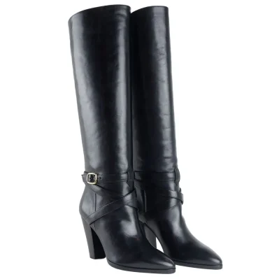 Nero Calfskin Women Ankle Boot