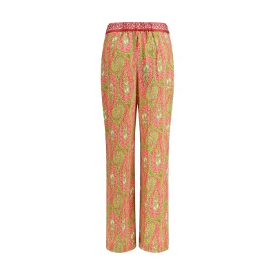 Multicolor Polyester Pants