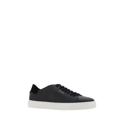 Black Calf Leather Bos Taurus Low Top Sneakers