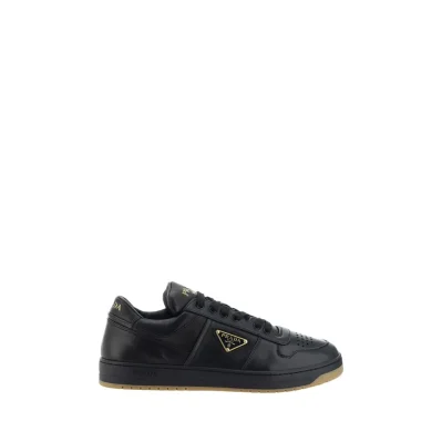 Black Calf Leather Bos Taurus Low Top Sneakers