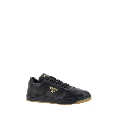Black Calf Leather Bos Taurus Low Top Sneakers