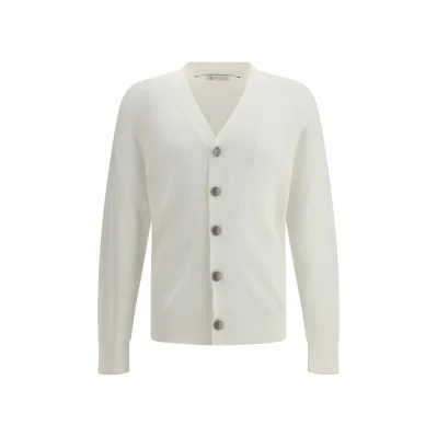 White Cotton Cardigan