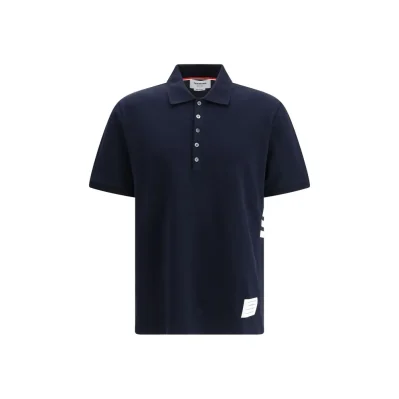 Blue Cotton Polo Shirt