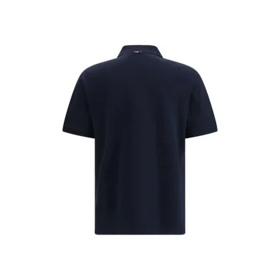 Blue Cotton Polo Shirt