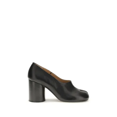 Black Calf Leather Bos Taurus Platform Pumps