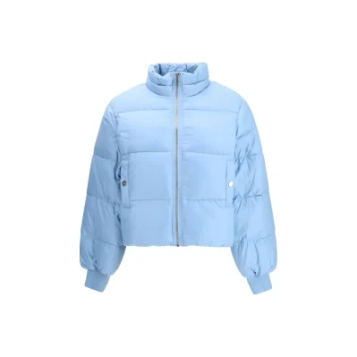 Light Blue Nylon Coat
