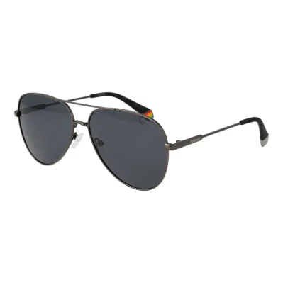 Gray Metal Sunglasses
