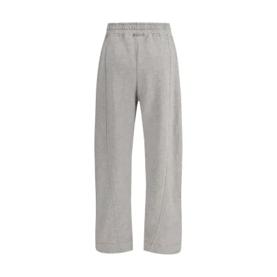 Gray Cotton Casual Pants