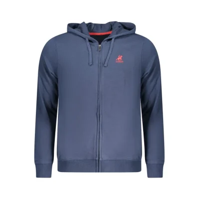 Blue Cotton Men's Hoodie