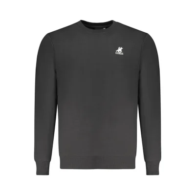 Black Cotton Men's Sweatshirt