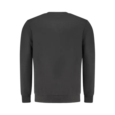 Black Cotton Men's Sweatshirt