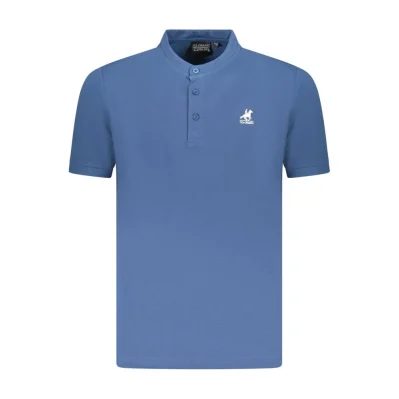 Blue Cotton Polo Shirt