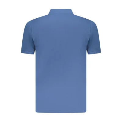 Blue Cotton Polo Shirt