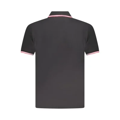 Black Cotton Polo Shirt