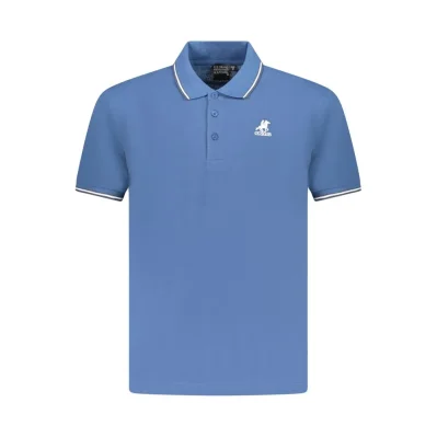 Blue Cotton Polo Shirt