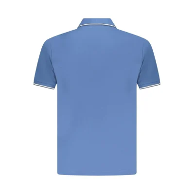 Blue Cotton Polo Shirt