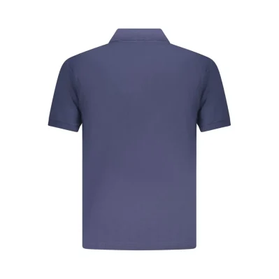 Blue Cotton Polo Shirt