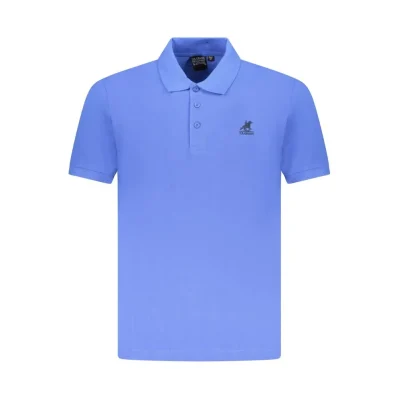 Blue Cotton Polo Shirt