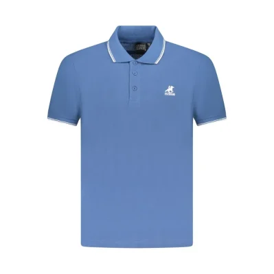 Blue Cotton Polo Shirt