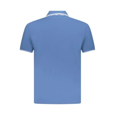 Blue Cotton Polo Shirt