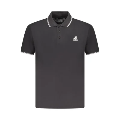 Black Cotton Polo Shirt