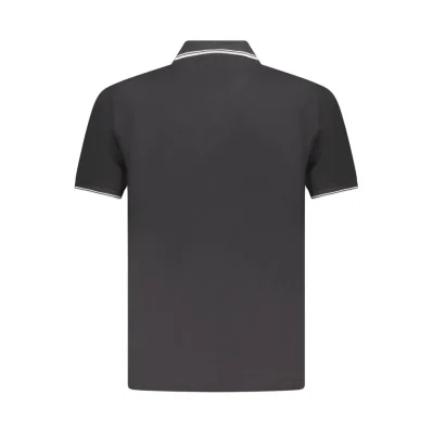 Black Cotton Polo Shirt