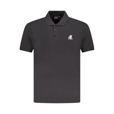 Black Cotton Polo Shirt