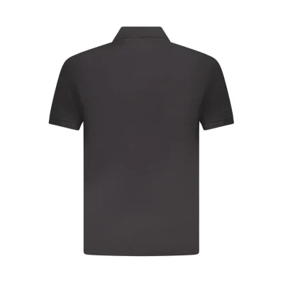 Black Cotton Polo Shirt
