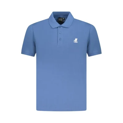 Blue Cotton Polo Shirt